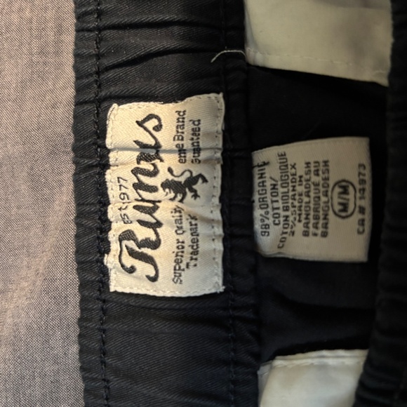 Mens M Navy Blue/Black Shorts - Picture 2 of 2